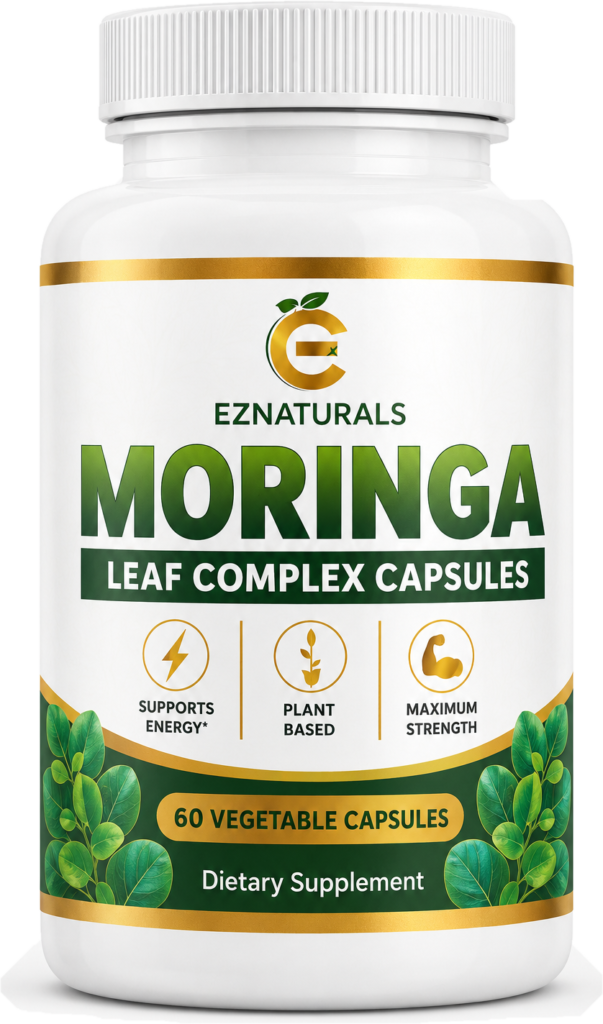 EZNaturals Moringa supplement bottle