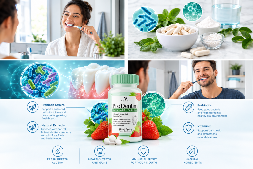 ProDentim supplement with water