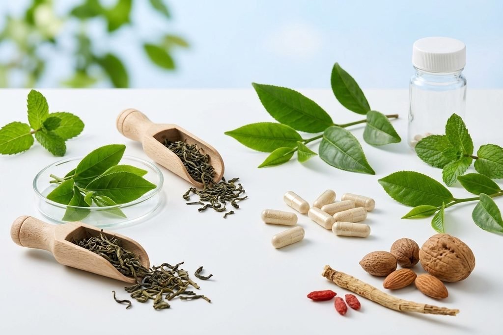 Botanical and mineral ingredients commonly used in supplements