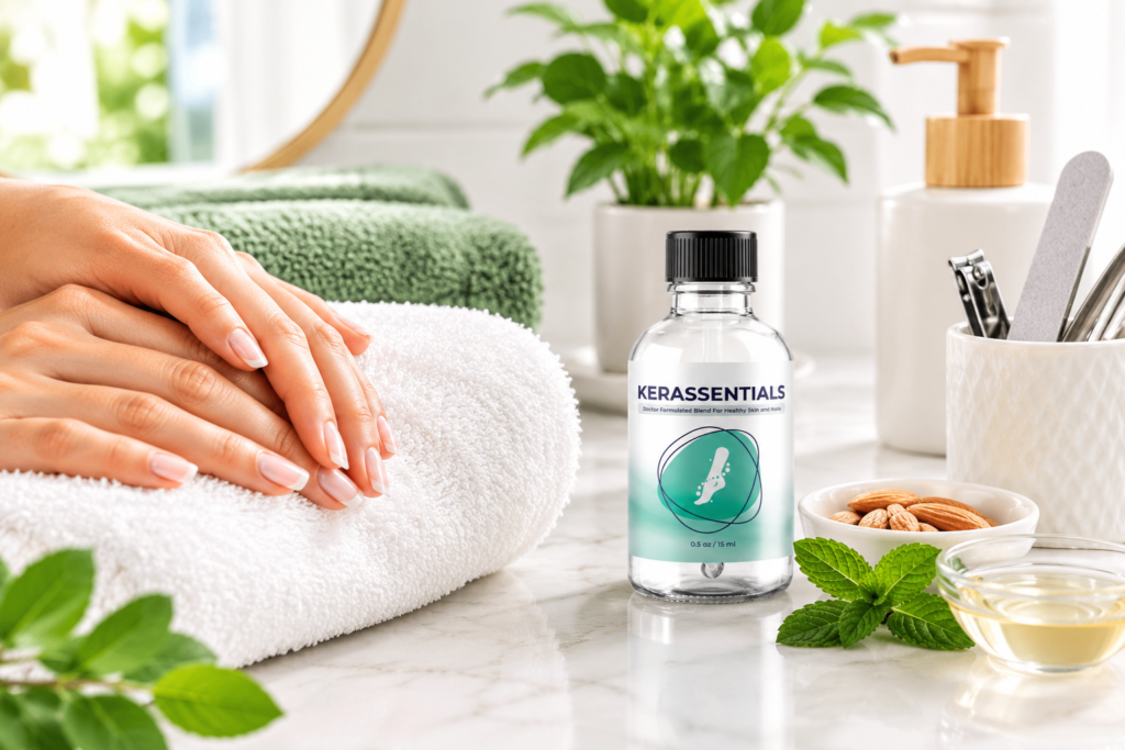 Daily nail and personal care routine with topical product