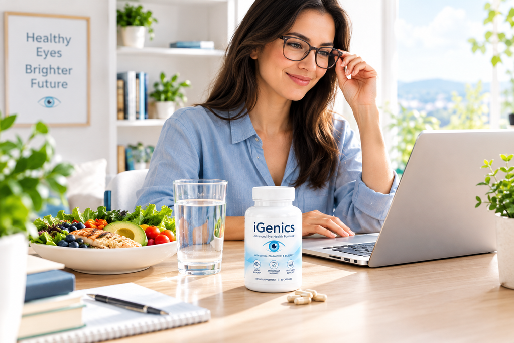 Daily eye wellness routine with iGenics