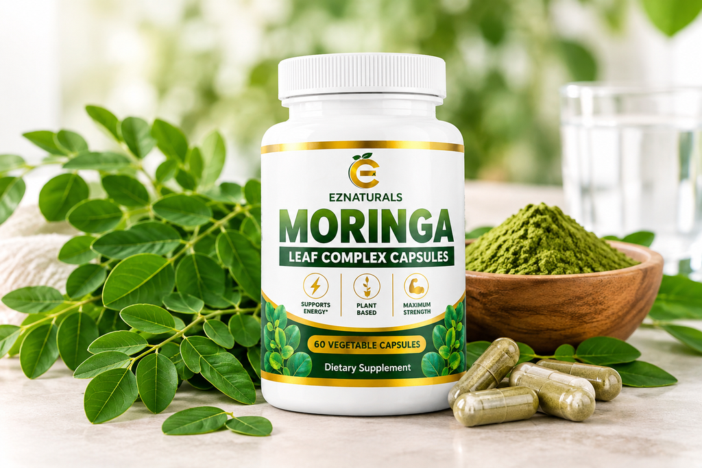 EZNaturals Moringa Review - Moringa supplement and moringa leaves